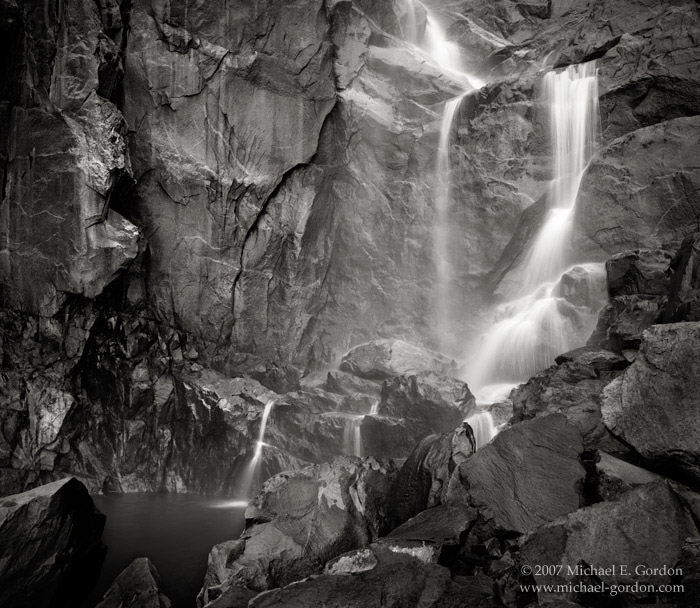 picture, photo, Bridalveil Falls, Yosemite National Park, black and white, fine art print