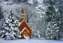 Yosemite Chapel, Winter