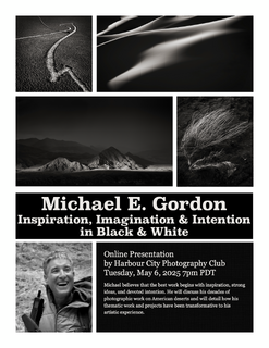 Virtual Presentation, May 6, 2025: Inspiration, Imagination, & Intention in Black & White