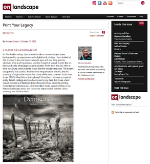 Print Your Legacy in On Landscape Magazine