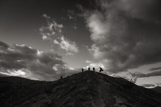 photo, picture, fine art, photograph, March 2025, Artful Black and White, workshop, photographing, Ubehebe Crater, Bud, raven...