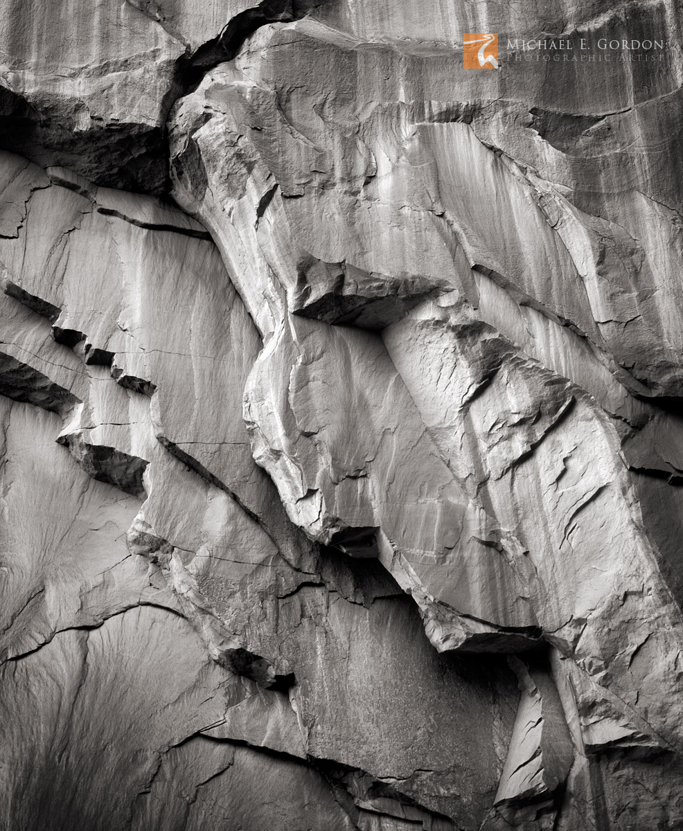 A highly fractured and figured Entrada sandstone wall.&nbsp;Logos and watermarks are not found on any printed product. This feature...